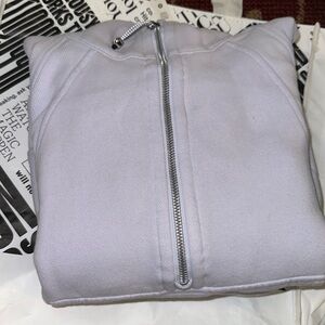 SOLD! Lululemon light purple half zip scuba
